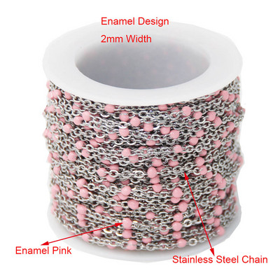 Veleprodaja 1 rola/10 metara širine 2 mm od nehrđajućeg čelika, pozlaćeni satelitski kabelski kuglasti lanac s perlama za izradu ženskih ogrlica za djevojčice