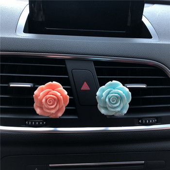 Λεπτά πολύχρωμα τριαντάφυλλα Διακόσμηση κλιπ αρωμάτων αυτοκινήτου Μοντελοποίηση τριαντάφυλλου Lady car αποσμητικό χώρου Υπέροχα στολίδια λουλουδιών