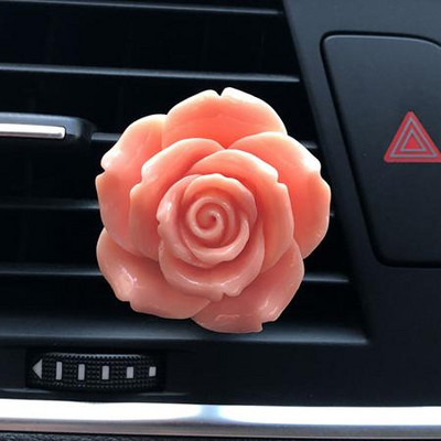 Trandafiri colorati delicati Decorare clip parfum auto Modeling trandafiri Odorizant auto Lady Ornamente florale minunate