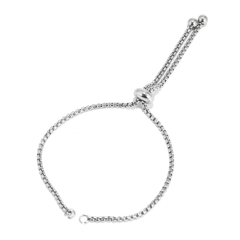 2 komada podesivih zlatnih kliznih produžnih lančića od nehrđajućeg čelika s kuglastim krajevima Konektori za narukvice bez nikla i bez olova