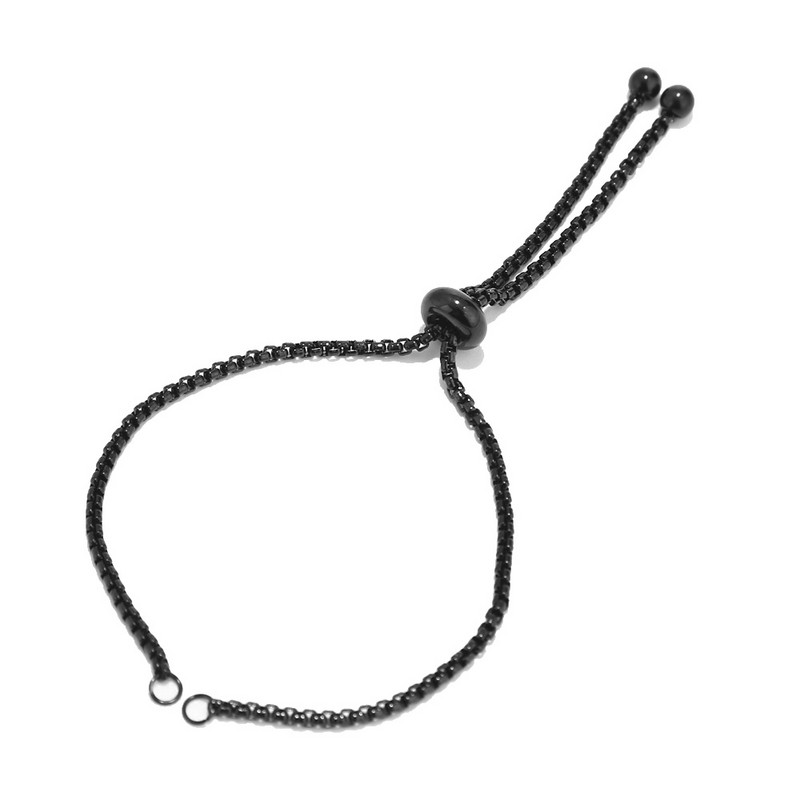 2 komada podesivih zlatnih kliznih produžnih lančića od nehrđajućeg čelika s kuglastim krajevima Konektori za narukvice bez nikla i bez olova