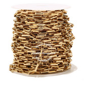 1 metar od nehrđajućeg čelika 5 mm širine zlatne kutije lančići DIY nalazi dugi ovalni lančić za izradu nakita