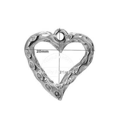 5 komada različitih šupljih privjesaka u obliku srca od nehrđajućeg čelika, zlatnih DIY privjesaka u obliku srca za žene, ogrlica, narukvica, izrada narukvica na veliko