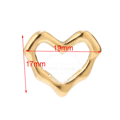 5 komada različitih šupljih privjesaka u obliku srca od nehrđajućeg čelika, zlatnih DIY privjesaka u obliku srca za žene, ogrlica, narukvica, izrada narukvica na veliko