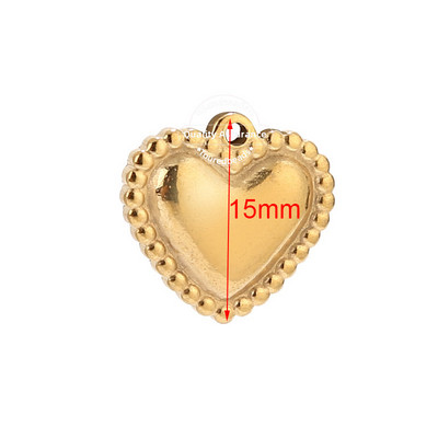 5 komada različitih šupljih privjesaka u obliku srca od nehrđajućeg čelika, zlatnih DIY privjesaka u obliku srca za žene, ogrlica, narukvica, izrada narukvica na veliko