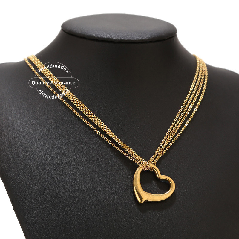 5 komada različitih šupljih privjesaka u obliku srca od nehrđajućeg čelika, zlatnih DIY privjesaka u obliku srca za žene, ogrlica, narukvica, izrada narukvica na veliko