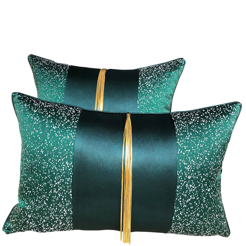 45x45/30x48cm klasszikus luxus bojt párnahuzat rojt jacquard párnahuzat derék bojt párnahuzat háttámla