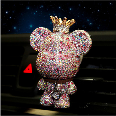 Δημιουργικό νέο προϊόν άρωμα κλιπ διαμάντι βίαιης αρκούδας αρωματοθεραπεία ελαφρύ άρωμα χαριτωμένες προμήθειες διακόσμησης αυτοκινήτου