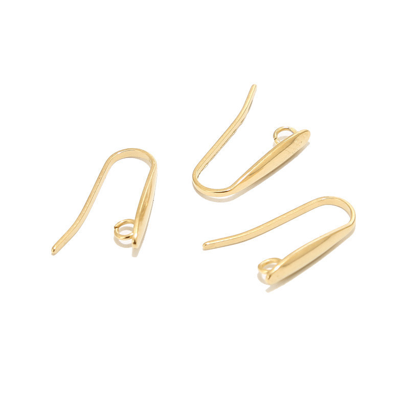 20 zlatnih leverback kukica za naušnice od nehrđajućeg čelika za naušnice Izrada konektora za ženske naušnice DIY Antialergijski