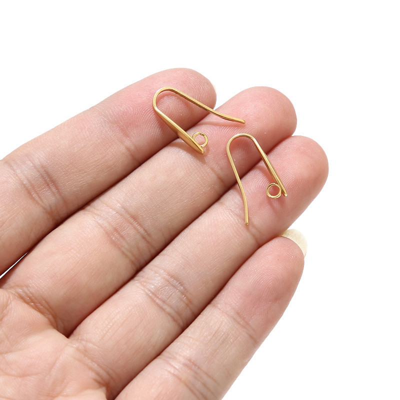 20 zlatnih leverback kukica za naušnice od nehrđajućeg čelika za naušnice Izrada konektora za ženske naušnice DIY Antialergijski