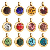 10 komada nehrđajućeg čelika 9 mm zlatni kamenčić kristalni privjesci perle za ogrlicu narukvice izrada nakita privjesci