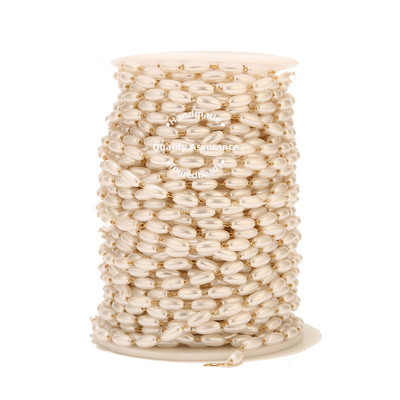 2M nehrđajući čelik 4 mm cilindar lančići od umjetnih bisera za DIY ručno izrađene naočale lanac ogrlica pribor Izrada nakita