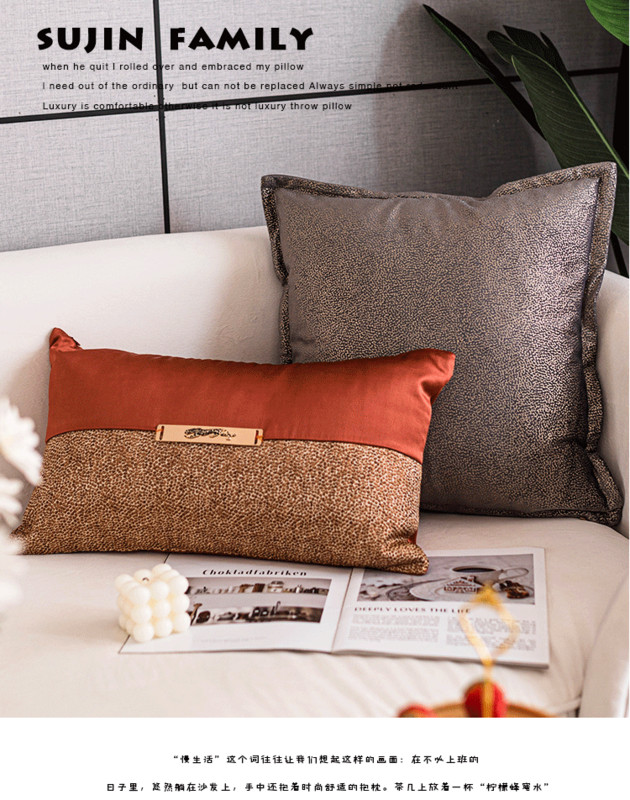 svijetla luksuzna crna/crvena/boja kave jastučnica navlaka za jastuk jastučnica kauč ukrasna jastučnica u boji
