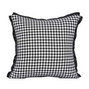 45x45/50x30cm Light Luxury houndstooth párnahuzat világosszürke fekete geometrikus derékpárnahuzat kanapé derék párnahuzat