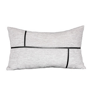 45x45/50x30cm Light Luxury houndstooth párnahuzat világosszürke fekete geometrikus derékpárnahuzat kanapé derék párnahuzat