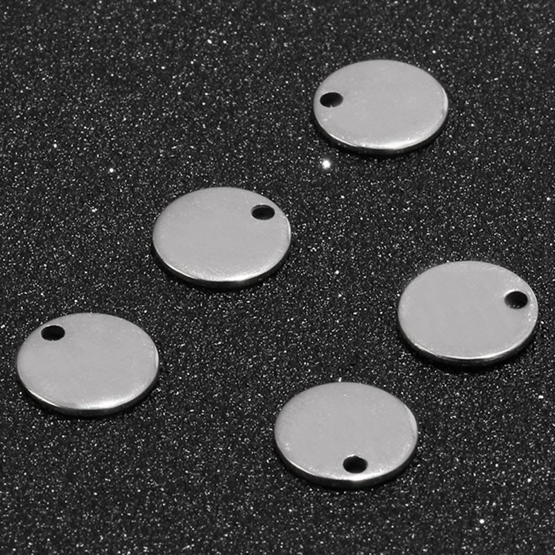 80 kom/lot 8 mm/10 mm zlato/ružičasto zlato prazan krug privjesak od nehrđajućeg čelika za utiskivanje praznina nalazi novčića