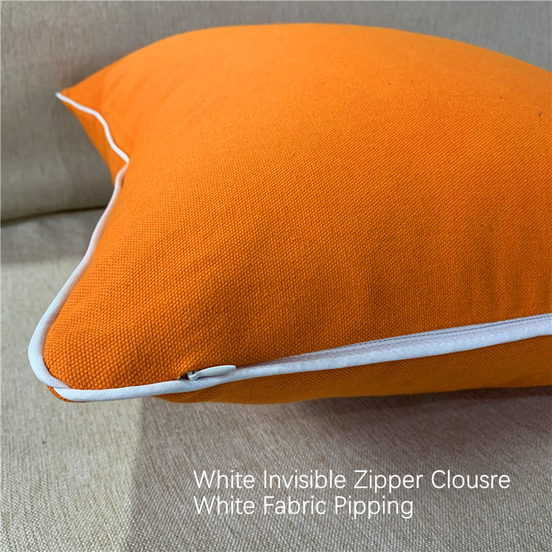 Moderni pamučni vez Bijeli konj Luksuzna ukrasna jastučnica Narančasta crvena platnena navlaka za kauč na stolicu 45x45 cm 1 kom/lot