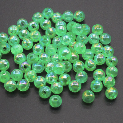 200 kom 6 mm tamnoplave prozirne AB okrugle kuglaste razmaknice za izradu nakita DIY dodaci za nakit