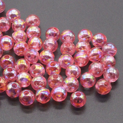 200 kom 6 mm tamnoplave prozirne AB okrugle kuglaste razmaknice za izradu nakita DIY dodaci za nakit