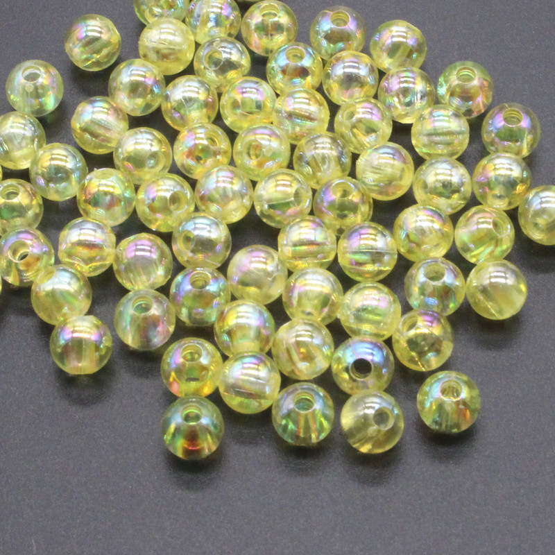 200 kom 6 mm tamnoplave prozirne AB okrugle kuglaste razmaknice za izradu nakita DIY dodaci za nakit