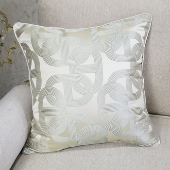 Луксозни 2 цвята съвременен геометричен дизайн тъкани жакардови декоративни калъфки за възглавници Диван Калъфка за стол 45x45 см 1 бр./лот