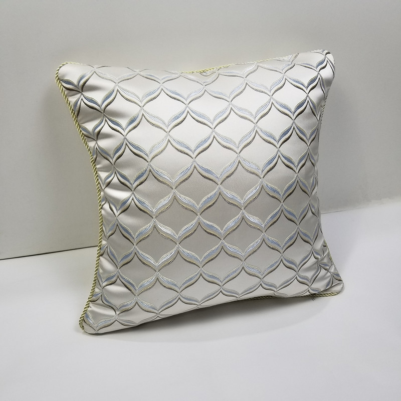 Suvremeni teški geometrijski karirani tkani jacquard ukrasni jastučnici, kauč, stolica, konopac, jastučnica, 45x45 cm, 1 kom/lot