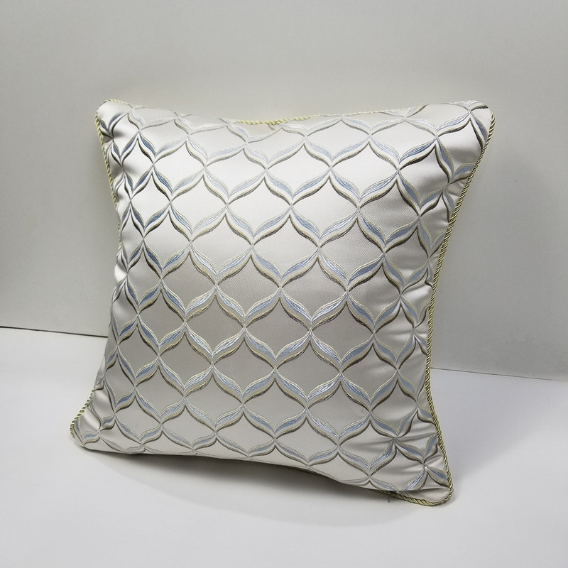 Suvremeni teški geometrijski karirani tkani jacquard ukrasni jastučnici, kauč, stolica, konopac, jastučnica, 45x45 cm, 1 kom/lot