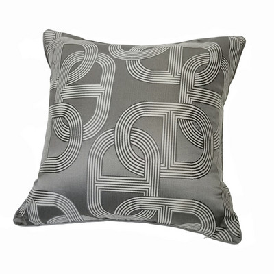 Luksuzna tamno siva dekorativna jastučnica sa suvremenim geometrijskim dizajnom od tkanog jacquarda, navlaka za jastuk za kauč, 45x45 cm, 1 kom/lot