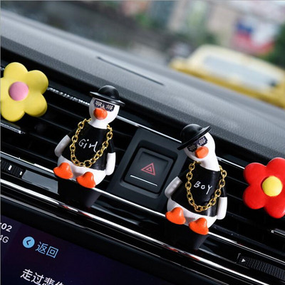 Odorizant masina Parfum Aer conditionat Priza aer Cute Gentleman Rață Difuzor Piatră Accesorii pentru decorarea interioară a mașinii