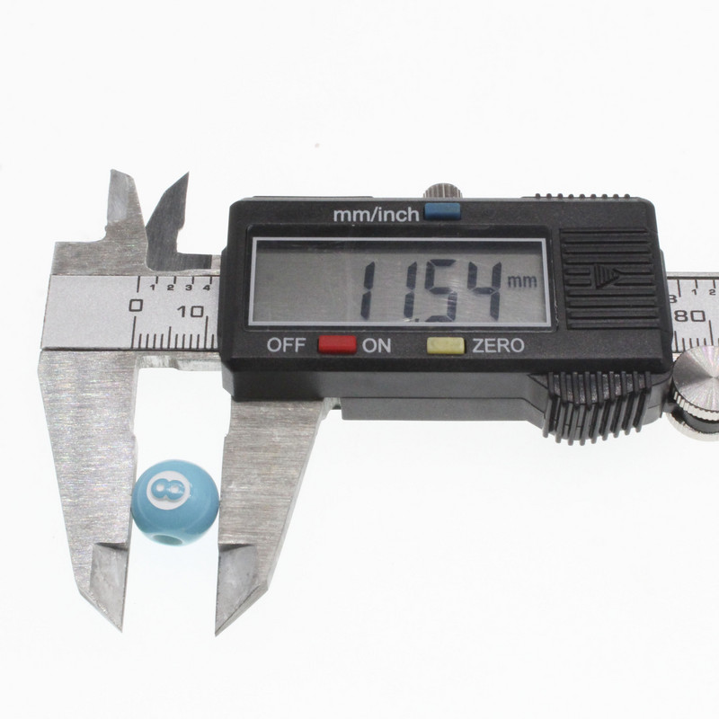 50kom akrilnih kuglica s velikom rupom od 8 riječi za izradu nakita DIY dodaci za ručno izrađene narukvice 12 mm