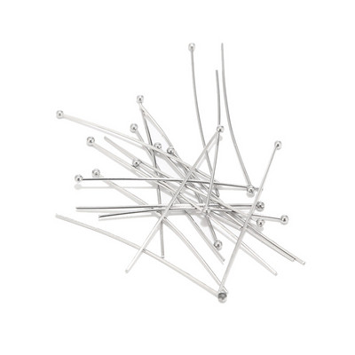 50 kom/lot zlatne kuglaste igle od nehrđajućeg čelika za izradu perli DIY izrada nalaza za glavu