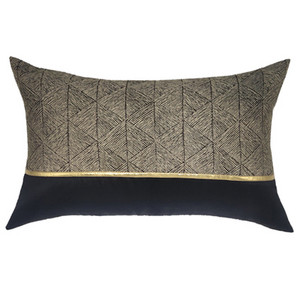 50 Designs Nappali dekoratív párnahuzat szett arany fém bojt fekete derék párnahuzat luxus modern párnahuzat 30x50cm