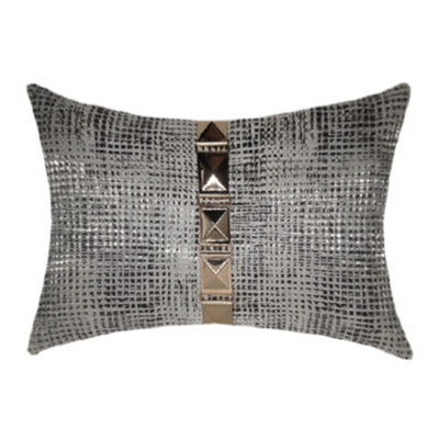 50 Designs Nappali dekoratív párnahuzat szett arany fém bojt fekete derék párnahuzat luxus modern párnahuzat 30x50cm