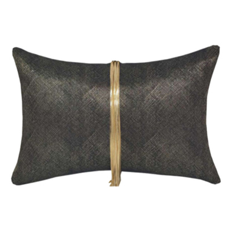 50 Designs Nappali dekoratív párnahuzat szett arany fém bojt fekete derék párnahuzat luxus modern párnahuzat 30x50cm