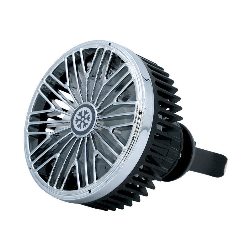 Mini USB ventilator za automobil Otvor za izlaz zraka za automobil Kreativno osvjetljenje LED dodaci za automobil Praktični ventilator s tri brzine Auto električni uređaji