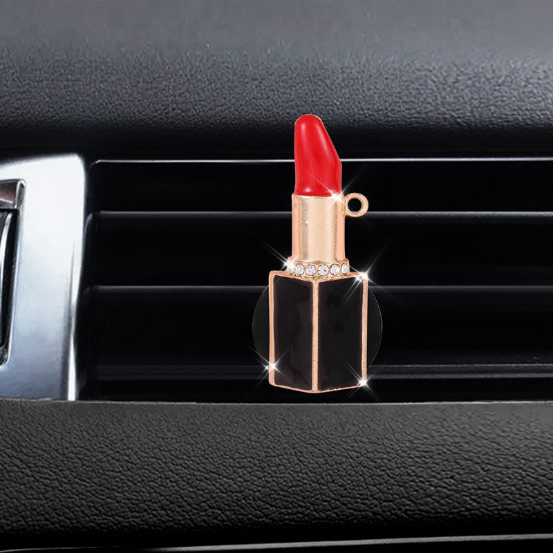 1kom Dodaci za unutrašnjost automobila Klima uređaj Otvor za odvod zraka Stezaljka za parfem Ruž za usne Dijamantni slatki kopča za miris Osvježivač zraka
