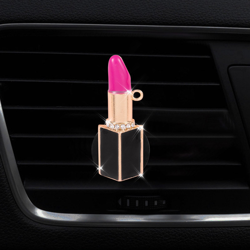 1kom Dodaci za unutrašnjost automobila Klima uređaj Otvor za odvod zraka Stezaljka za parfem Ruž za usne Dijamantni slatki kopča za miris Osvježivač zraka