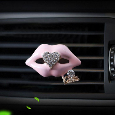 Autóstílus ÚJ Kiss Sexy Lips Car Air Outlet Illatos Parfüm Clip Frissítő Diffúzor Ajándék gyémánt ízesítés az autóban