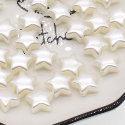 100 gab Shell Akrila krelles DIY Pērļu imitācijas stila izgatavošana Kaklarota Rokassprādze Juvelierizstrādājumu aksesuāri 10x11mm