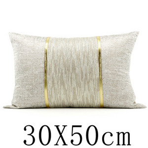 Moderna svijetla, luksuzna jastučnica s bijelim zlatnim prugama 45x45 jastučnica za naslon za leđa 50x50cm jacquard navlaka za pojas oko struka 50x30cm