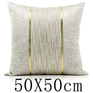 Moderna svijetla, luksuzna jastučnica s bijelim zlatnim prugama 45x45 jastučnica za naslon za leđa 50x50cm jacquard navlaka za pojas oko struka 50x30cm