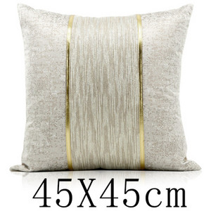 Moderna svijetla, luksuzna jastučnica s bijelim zlatnim prugama 45x45 jastučnica za naslon za leđa 50x50cm jacquard navlaka za pojas oko struka 50x30cm