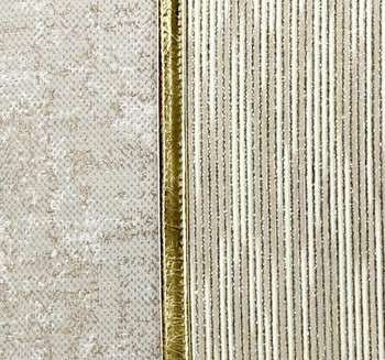 Модерна светла луксозна калъфка за възглавница с бели златисти райета 45x45 калъфка за облегалка 50x50cm жакардова калъфка за талия 50x30cm