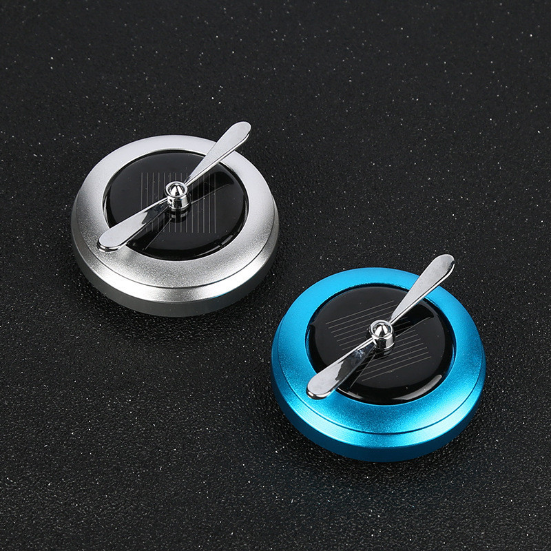 1 KOM Solarni parfem za automobil Legura Metalni solarni rotirajući miris Osvježivač zraka za automobil Automatski difuzor Solarna energija Miris za automobil Pročišćavanje zraka