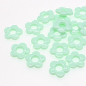 19mm Πράσινες πολύχρωμες χάντρες σε σχήμα λουλουδιού για κοσμήματα που κατασκευάζουν DIY αξεσουάρ κοσμημάτων