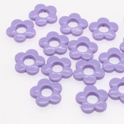19mm Πράσινες πολύχρωμες χάντρες σε σχήμα λουλουδιού για κοσμήματα που κατασκευάζουν DIY αξεσουάρ κοσμημάτων