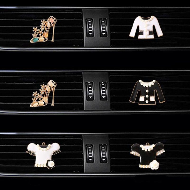 Odjeća i visoke potpetice za modeliranje automobila Parfemska kopča izlaz klima uređaja osvježivač zraka u automobilu difuzor osvježivača zraka