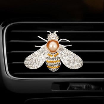 1PC Bee Style Car Perfume Clip Αποσμητικό αέρα Vehicle Outlet Air Decoration