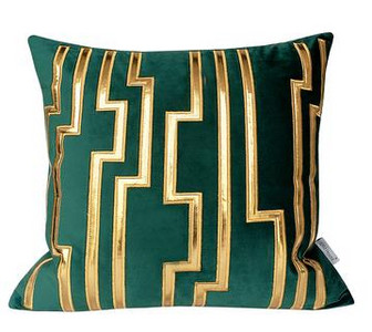 45x45cm szögletes hátpárnahuzat hímzett bársony párnahuzat lópárnahuzat