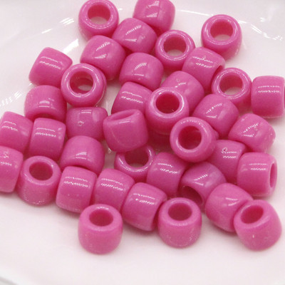 100KOM 6*9MM plave poni perle, modne perle s velikim rupama, dječje DIY narukvice, izrada ogrlica, rukotvorine, perle za kosu za djevojčice, veleprodaja